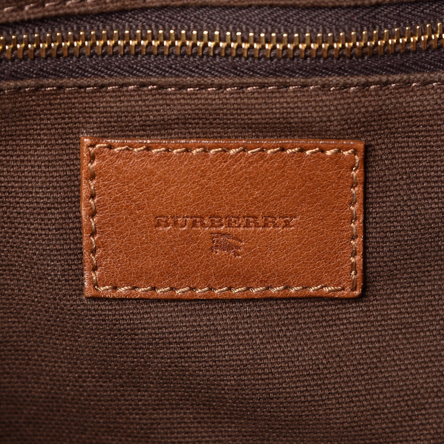 Burberry House Check Bridle Calfskin Hobo Brown 6 of 15