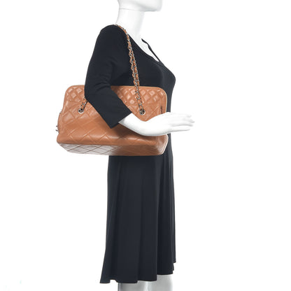 Chanel Calfskin Quilted In The Business Camera Case Camel 2 of 15