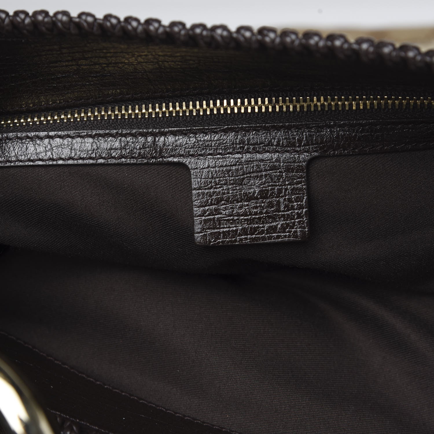 Gucci Monogram Large Horsebit Chain Hobo Dark Brown 5 of 8