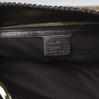 Gucci Monogram Large Horsebit Chain Hobo Dark Brown 5 of 8