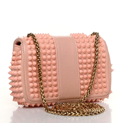Christian Louboutin Calfskin Spiked Sweety Charity Crossbody Bag Jupon Pink 2 of 11