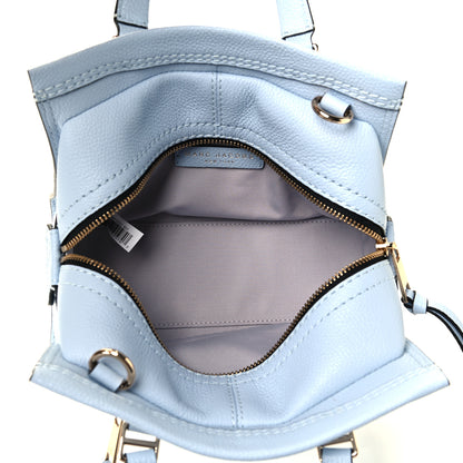 Marc Jacobs Textured Calfskin Mini Cruiser Convertible Satchel Blue Mist 4 of 4