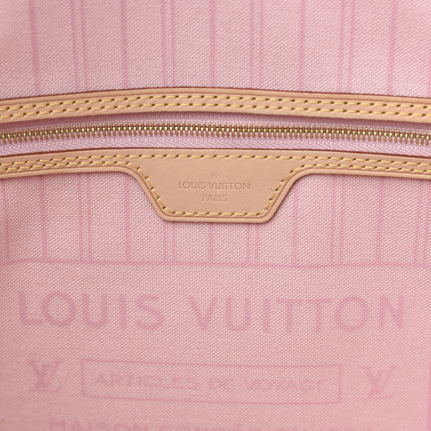 Louis Vuitton Damier Azur Neo Neverfull MM Rose Ballerine 6 of 9