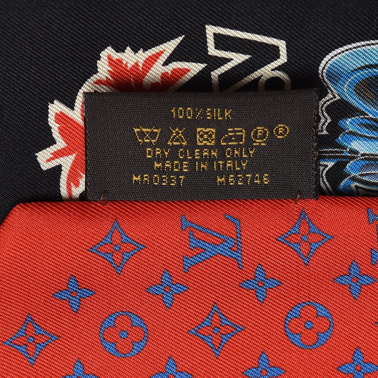 Louis Vuitton Silk Monogram World Tour Stickers BB Bandeau Rouge 4 of 5