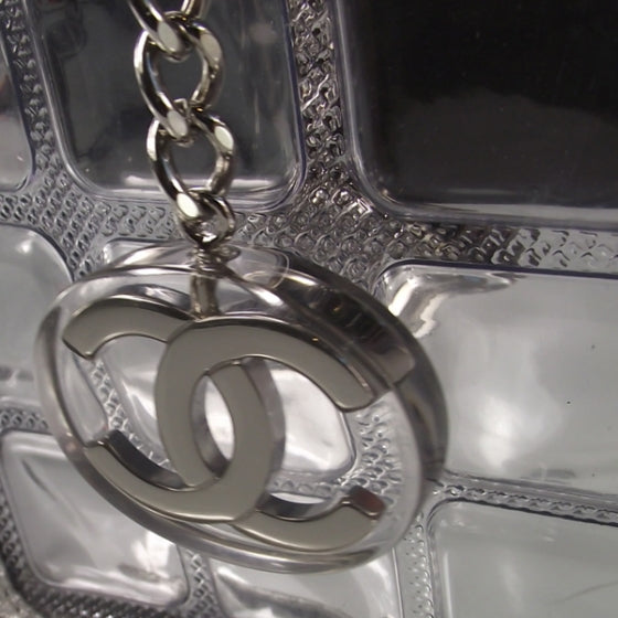 Chanel Vinyl Ice Cube Large Shopper Tote Silver 5 of 11