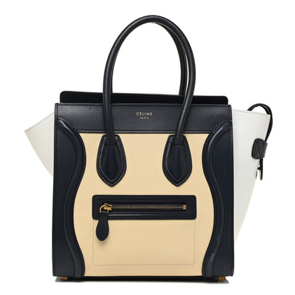 Celine Goatskin Smooth Calfskin Micro Tri-Color Luggage Firefly 1 of 21