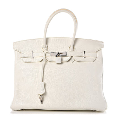 Hermes Togo Birkin 35 White 1 of 30