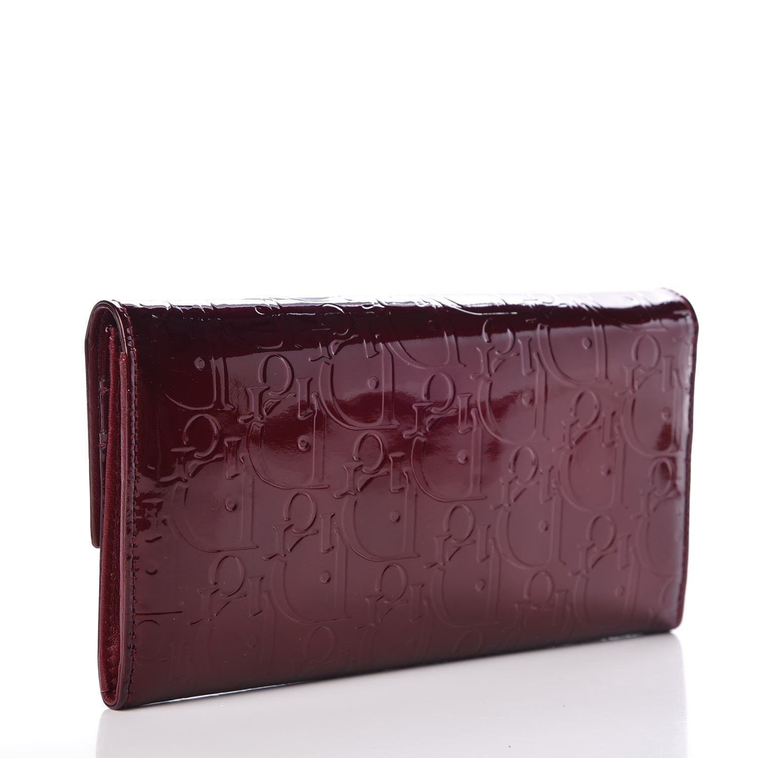 Christian Dior Patent Ultimate Rendez-Vous Convertible Wallet Rouge Fonce 3 of 7