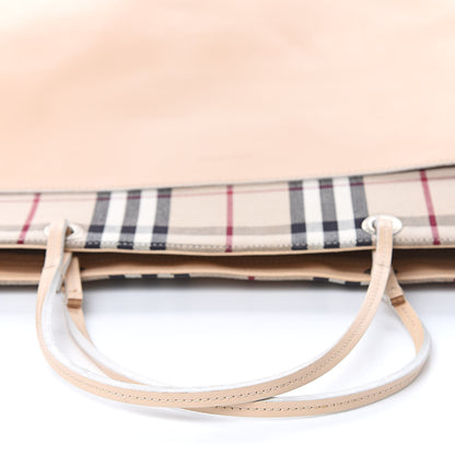 Burberry Canvas House Check Front Pocket Tote Beige 8 of 20