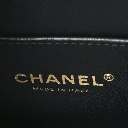 Chanel Caviar Quilted Small Top Handle Vanity Case With Chain Black 6 of 10