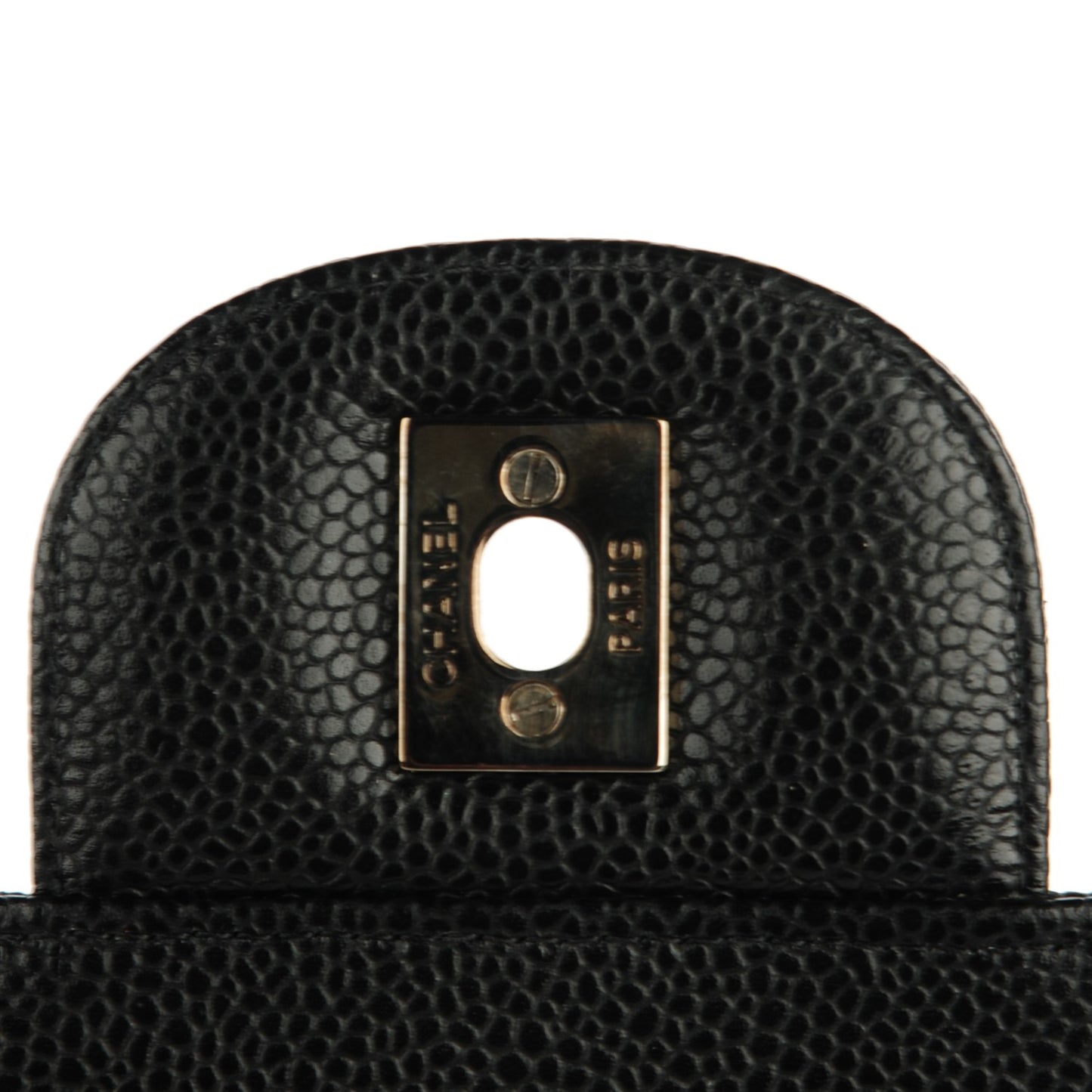 Caviar Quilted Maxi Double Flap Black