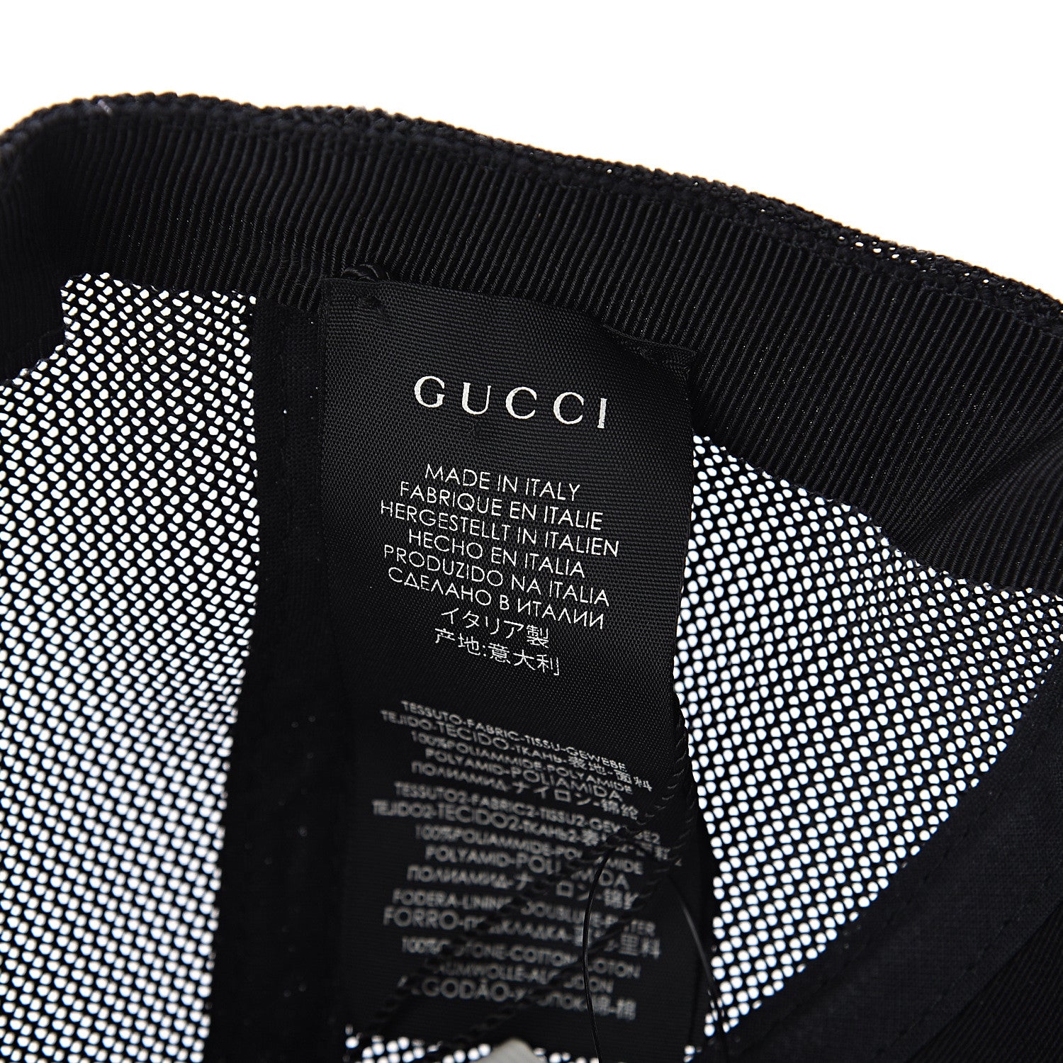 Gucci Nylon Monogram Baseball Hat L Black 4 of 5