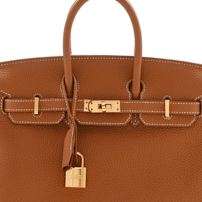 Hermes Togo Birkin 25 Gold 8 of 12