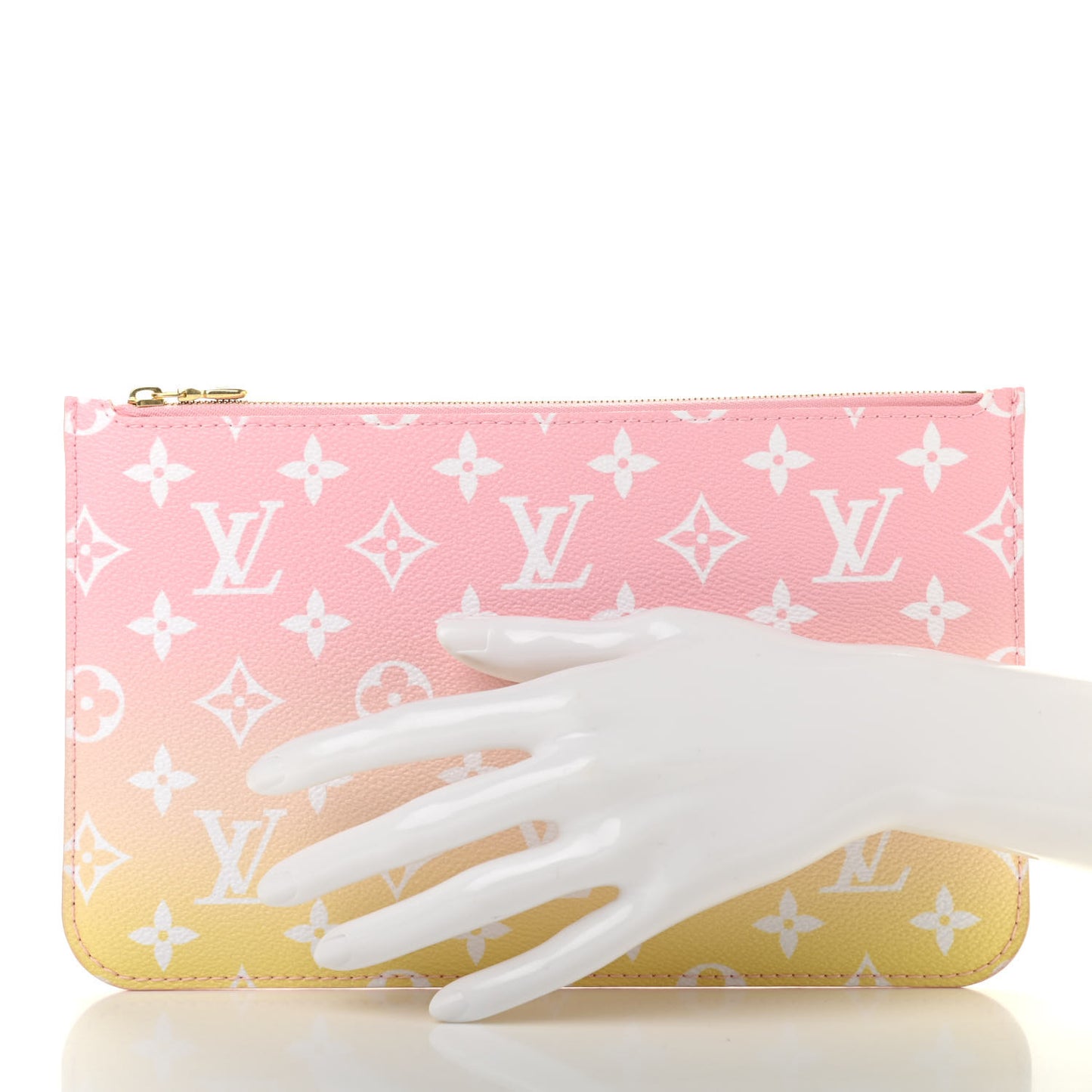 Monogram By The Pool Neverfull MM Pochette Light Pink