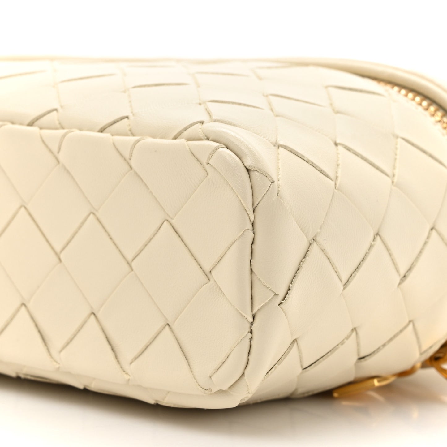 Calfskin Intrecciato Bang Bang Vanity Case Sea Salt