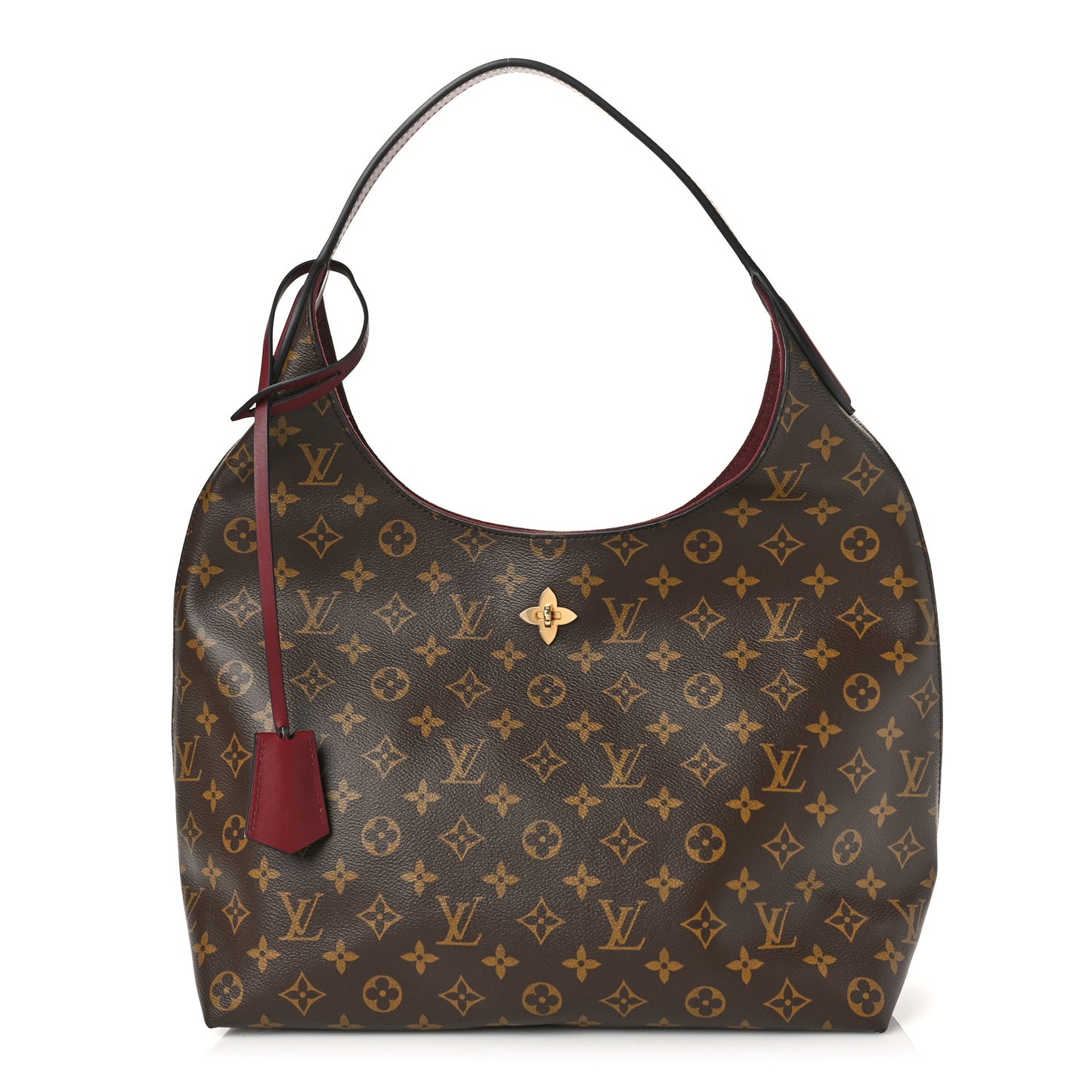 Monogram Flower Hobo Bordeaux
