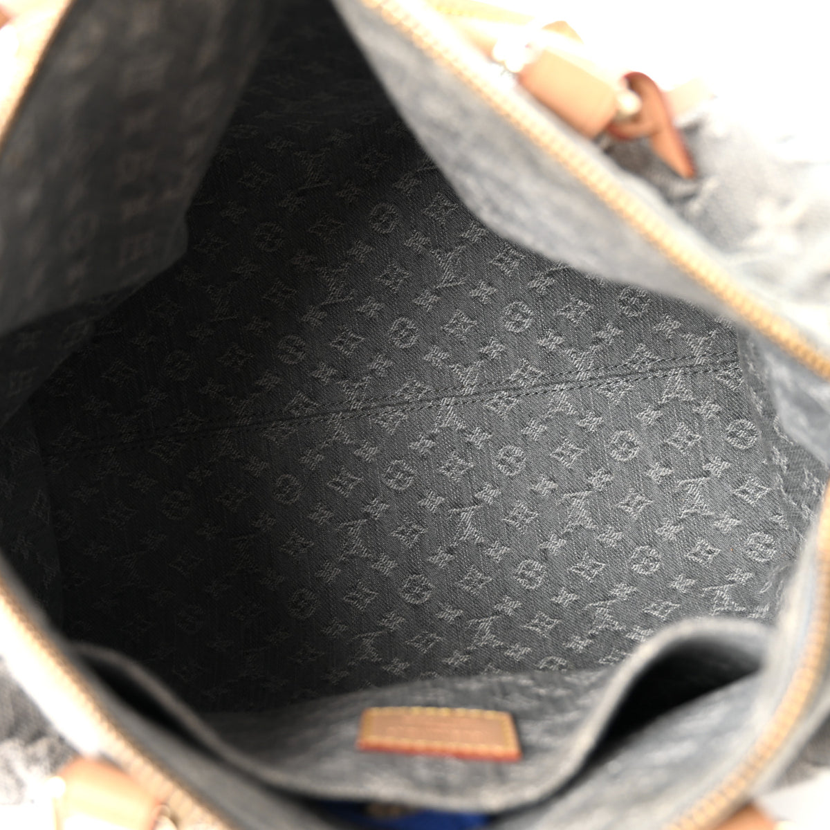 Monogram Denim Speedy Soft 30 Washed Gray