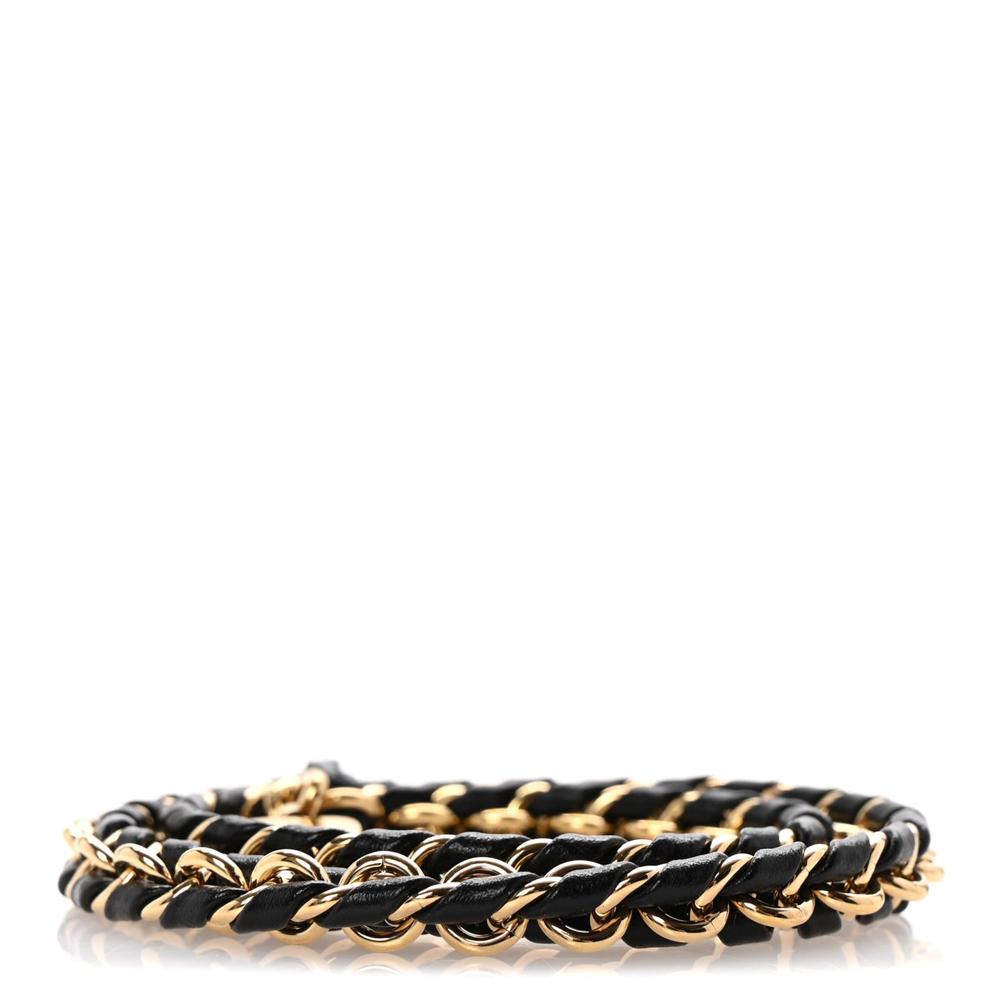 Calfskin Multi Pochette Chain Shoulder Strap Black Gold