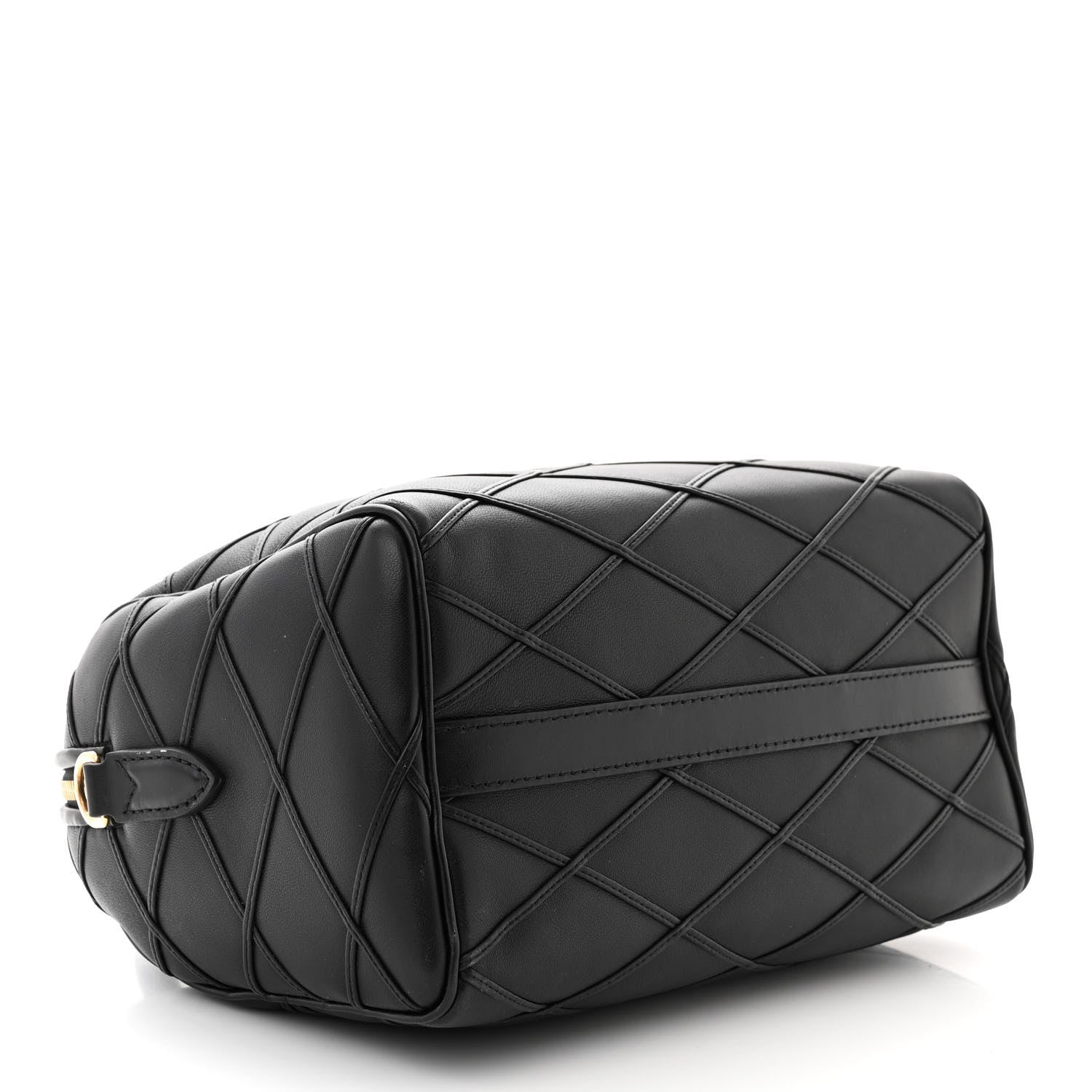 Louis Vuitton LOUIS VUITTON Lambskin Malletage Speedy Bandouliere 25 Black 4 of 9
