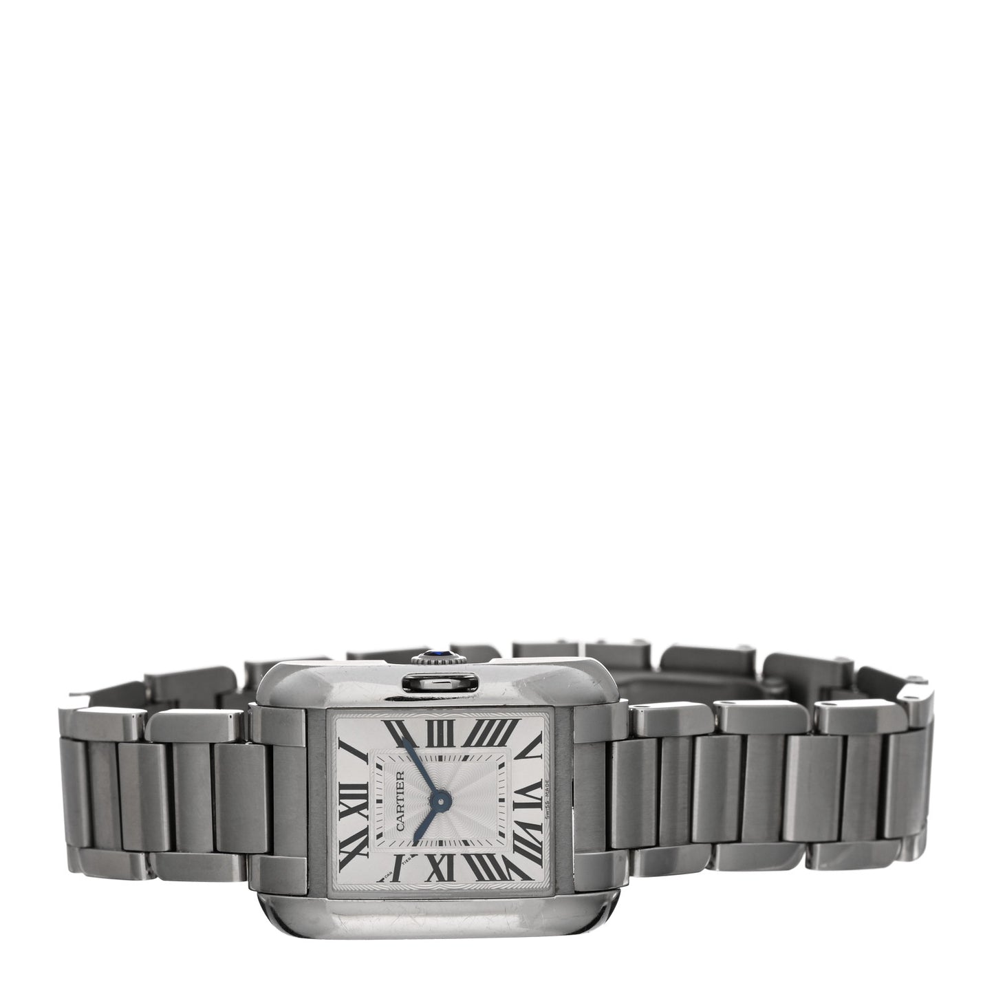 Stainless Steel 23mm Tank Anglaise Quartz Watch