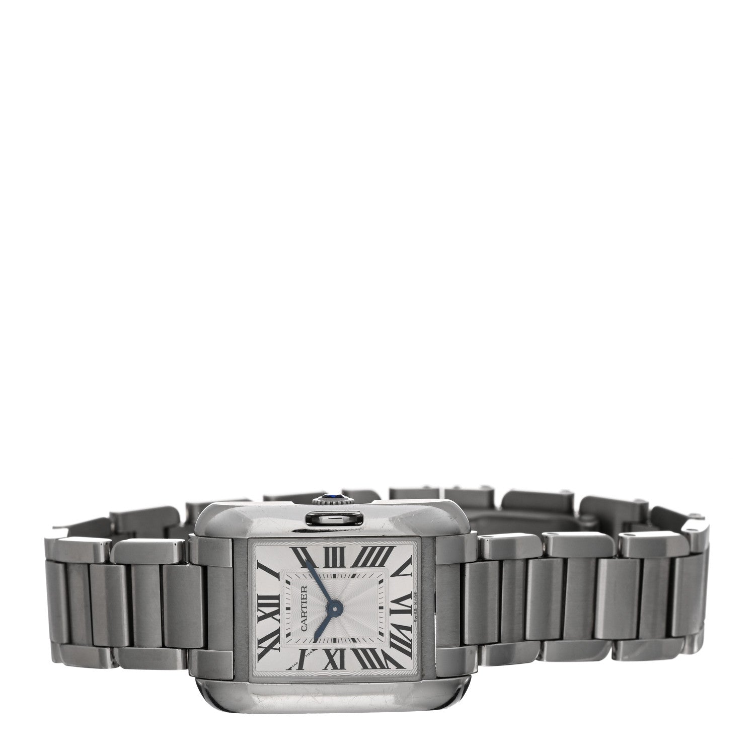 Cartier Stainless Steel 23mm Tank Anglaise Quartz Watch 2 of 5