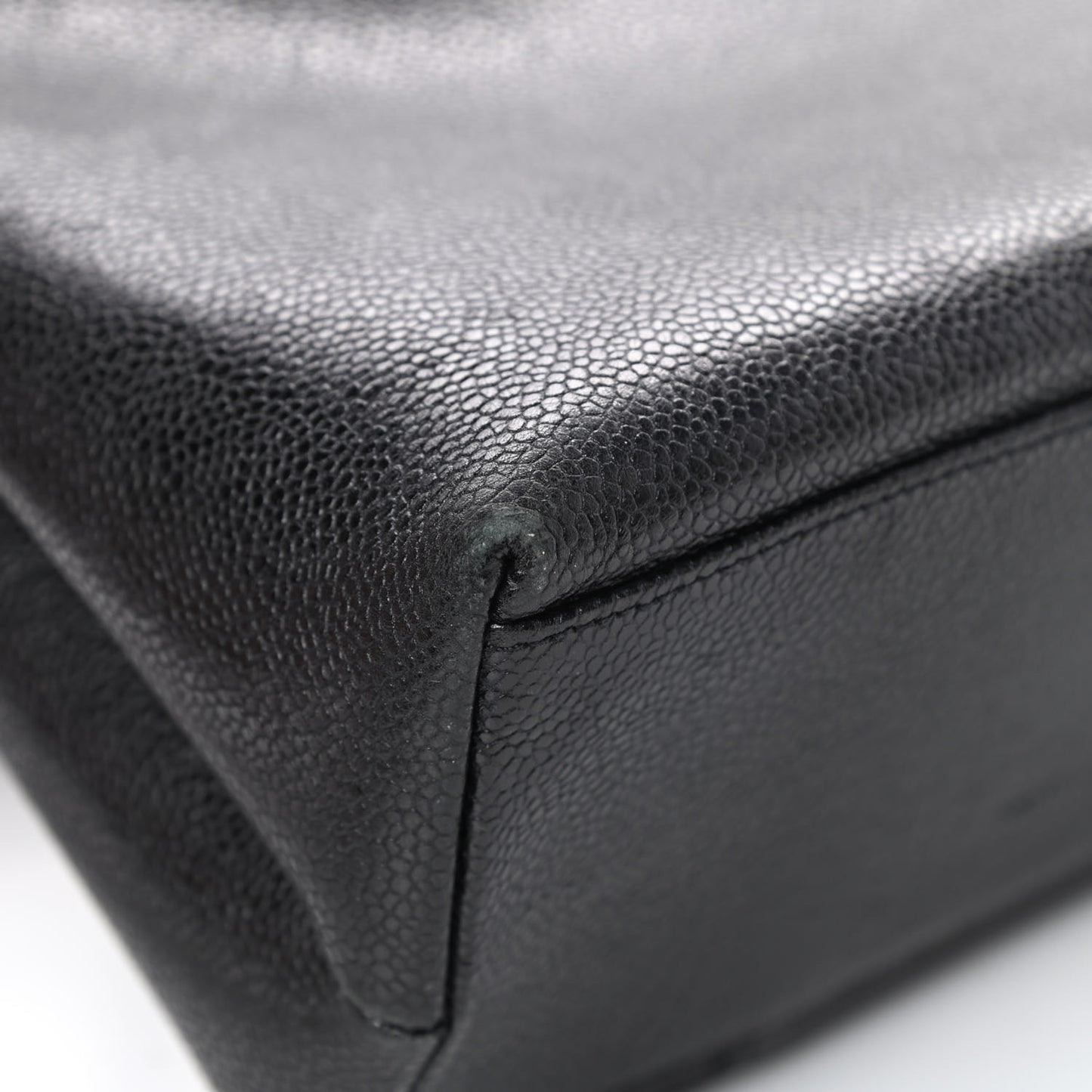 Caviar Flap Shoulder Bag Black