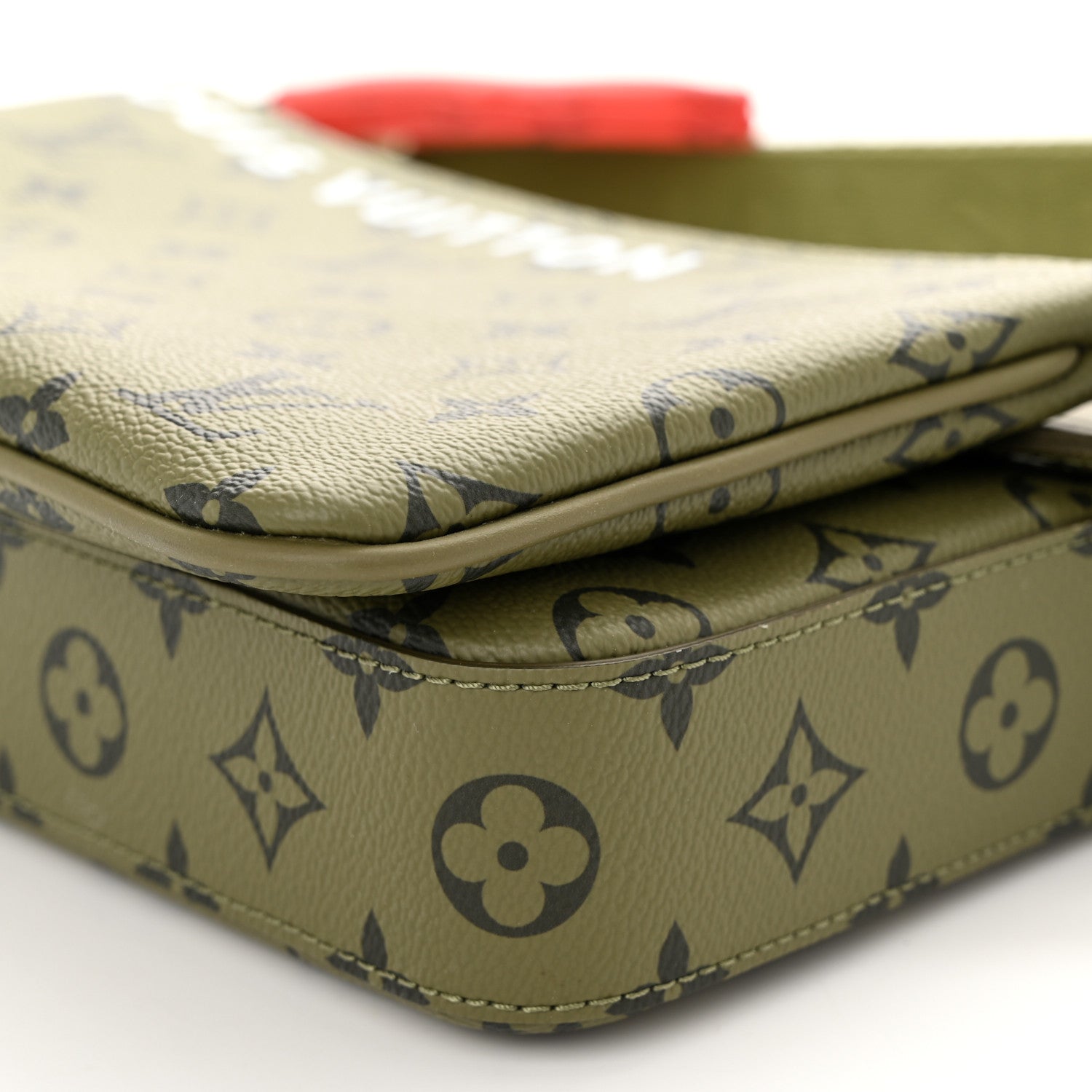 Louis Vuitton Monogram Trio Messenger Khaki Vermillion 10 of 11