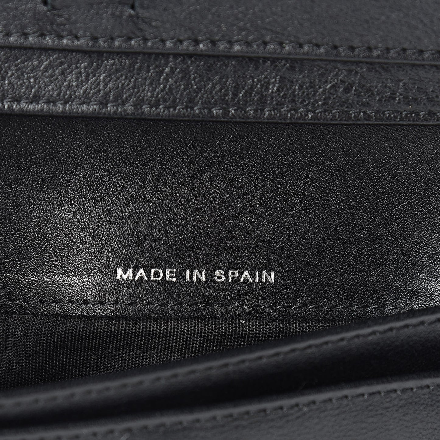 Patent Quilted Brilliant Zipped Pocket Wallet Black