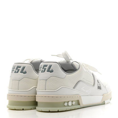 Louis Vuitton Calfskin Mens LV Trainer Sneakers 9 White 5 of 11