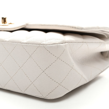 Chanel Caviar Quilted Medium Double Flap White 9 of 9