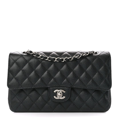 Chanel Caviar Quilted Medium Double Flap Black 1 of 14