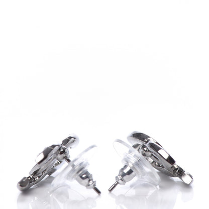 Chanel Crystal CC Starfall Earrings Silver 3 of 5