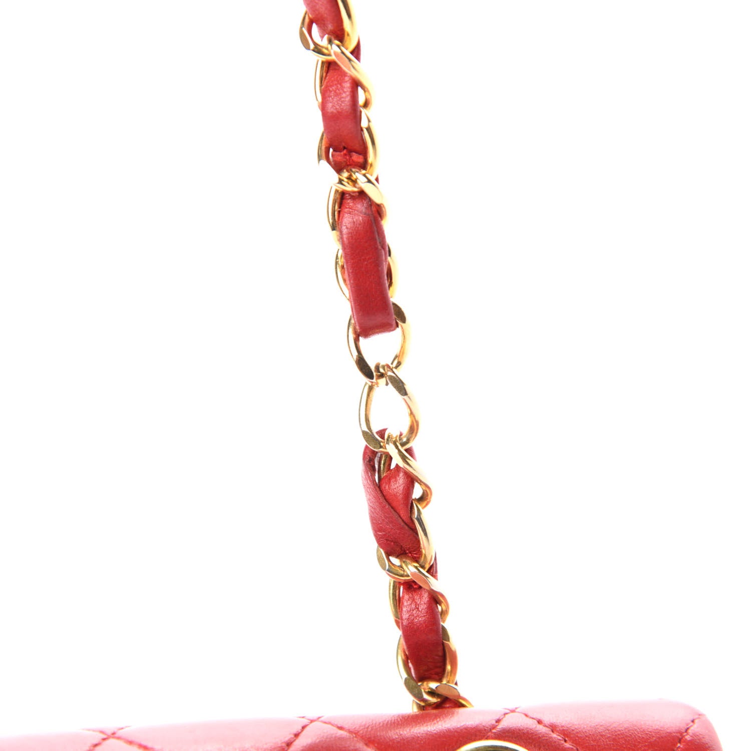 Chanel Lambskin Quilted Medium Double Flap Red 8 of 15