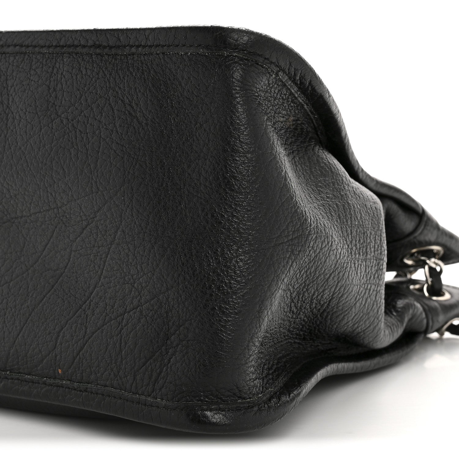 Chanel Calfskin Mademoiselle Shoulder Bag Black 10 of 13
