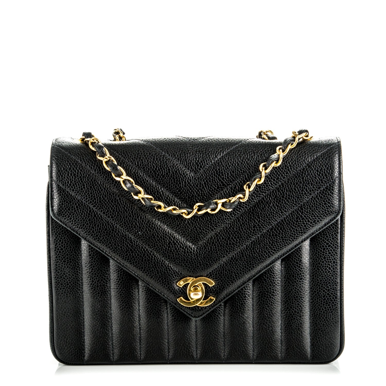 Chanel Caviar Quilted Small Single Flap Black 1 of 9