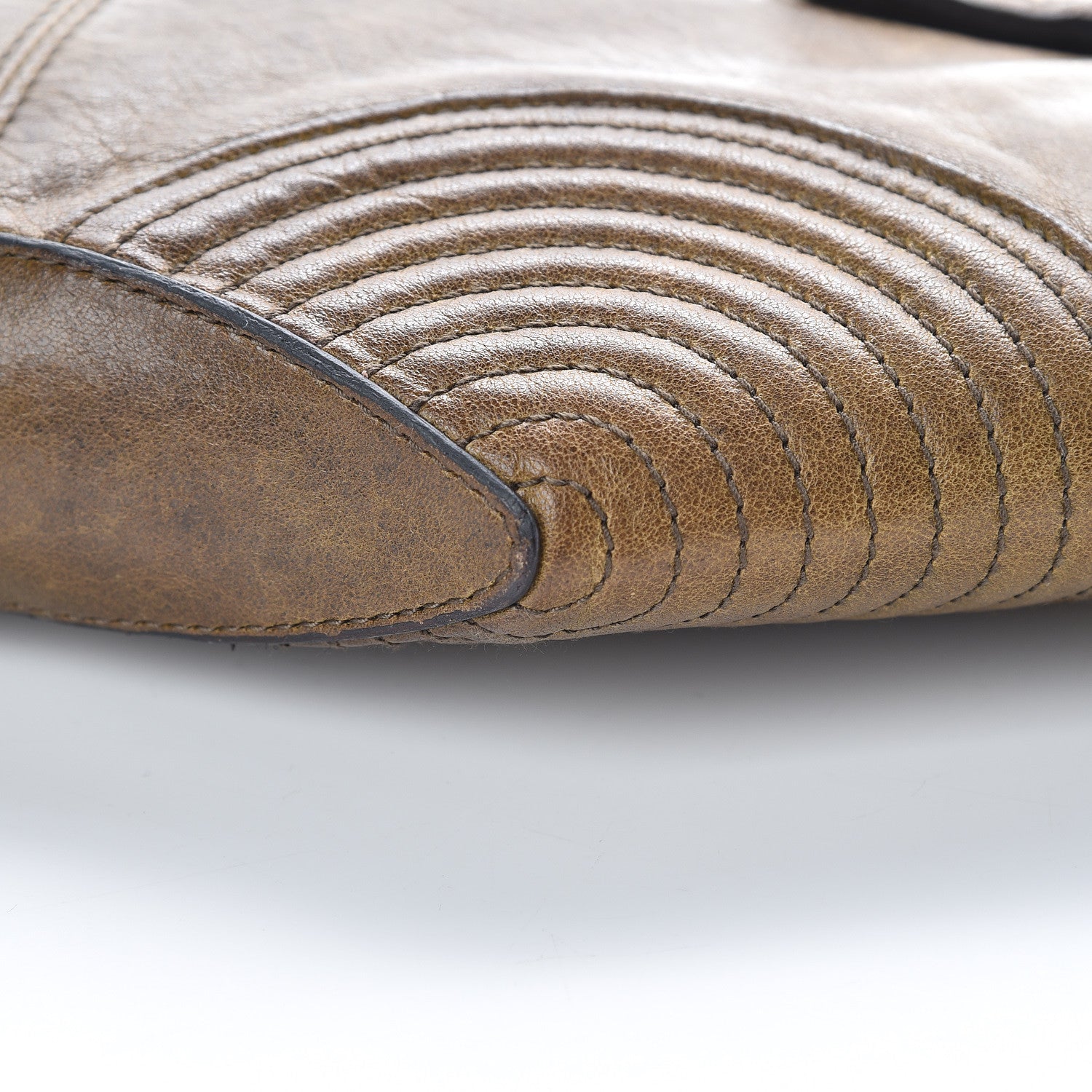 Alexander McQueen Calfskin De Manta Clutch Brown 6 of 13