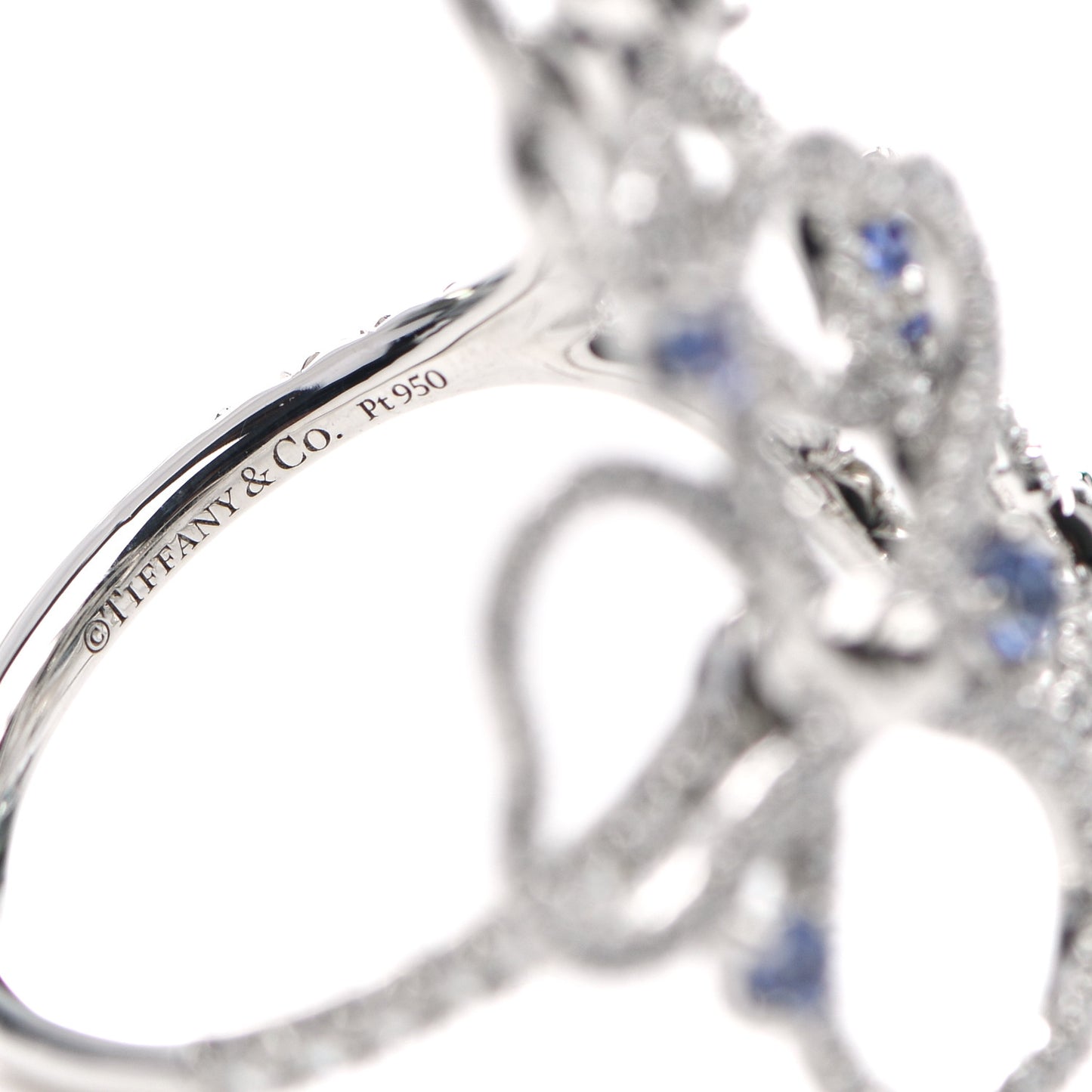 Platinum Diamond Tanzanite Paper Flowers Open Cluster Ring 51 5.75
