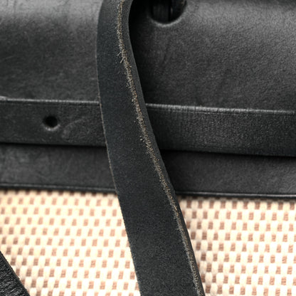 Hermes Toile Vache Calfskin Herbag 30 PM Ficelle Black 21 of 27
