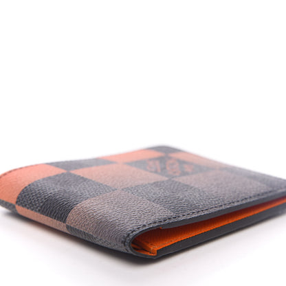 Louis Vuitton Damier Graphite Giant Orange Multiple Wallet 7 of 8