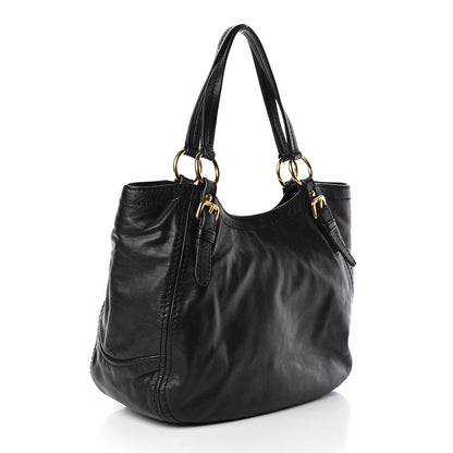 Prada Soft Calf Tote Black 3 of 12