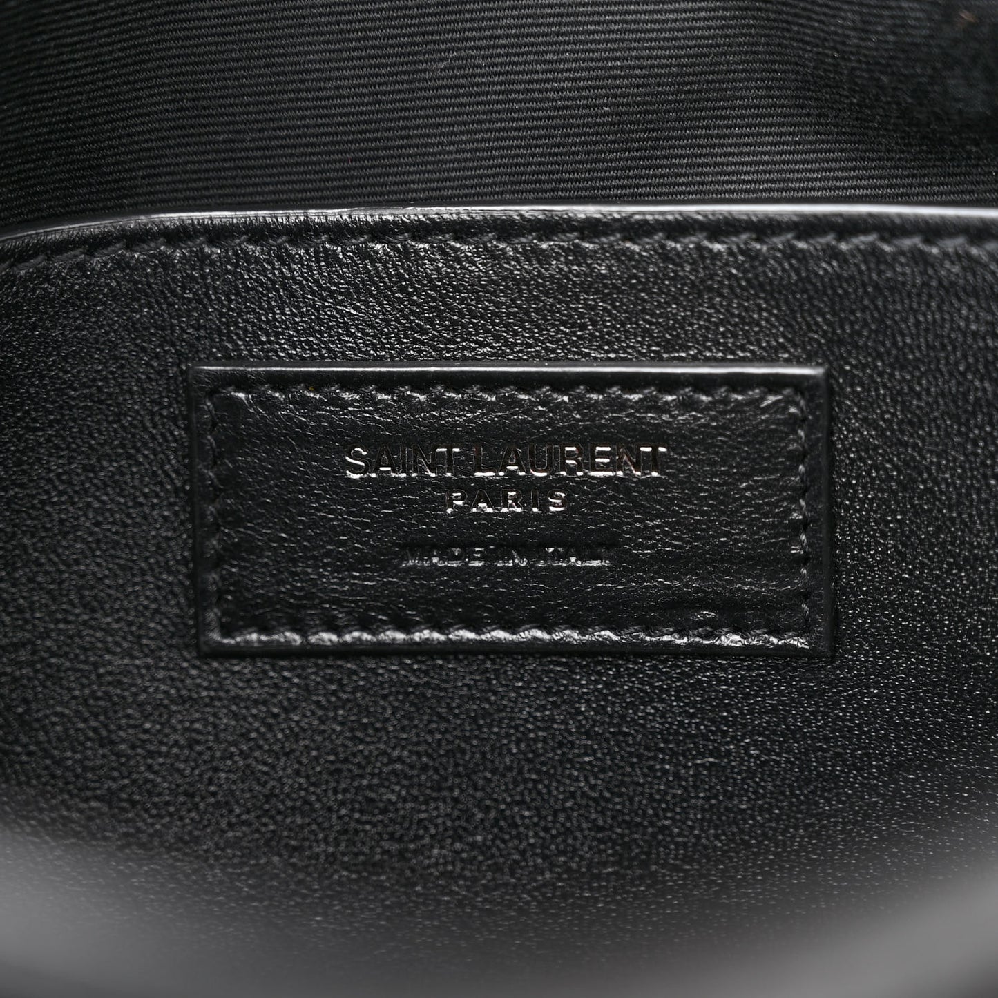 Crinkled Lambskin Matelasse Monogram Baby Niki Chain Satchel Black