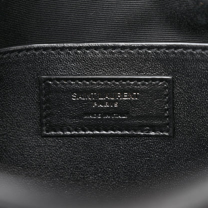 Saint Laurent Crinkled Lambskin Matelasse Monogram Baby Niki Chain Satchel Black 6 of 11