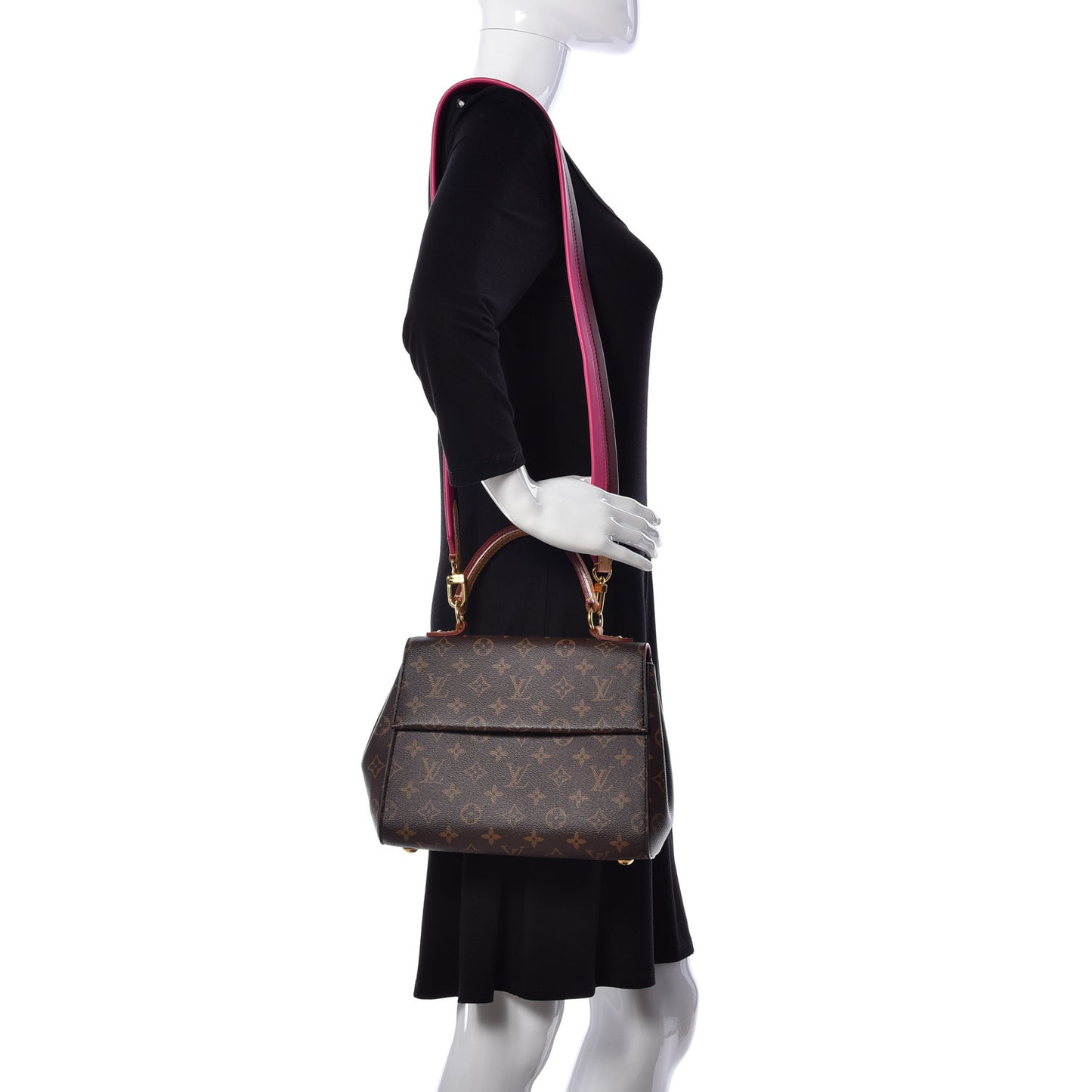 Monogram Cluny BB Bordeaux Fuchsia
