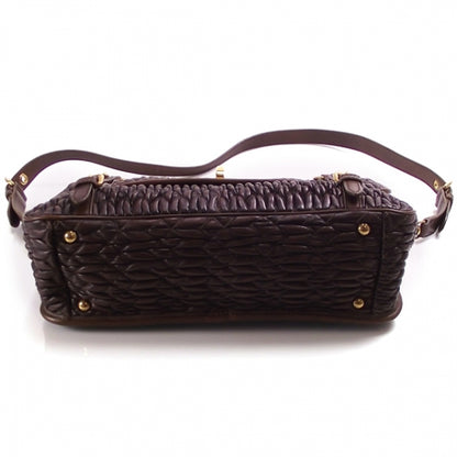 Miu Miu Leather Matelasse Turn Lock Flap 4 of 12