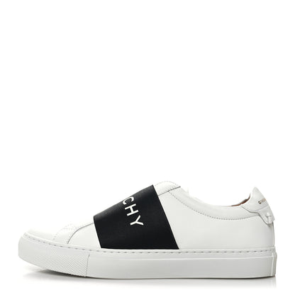 Givenchy Calfskin Band Logo Womens Urban Street Sneakers 39 White Black 1 of 9