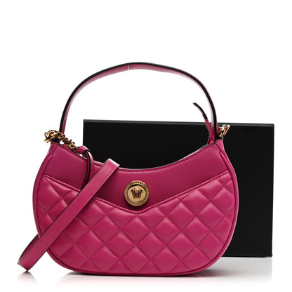 Versace Nappa Quilted Medusa Shoulder Bag Fuchsia 11 of 11