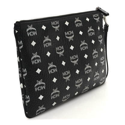MCM Visetos Medium Stark Wristlet Pouch Black 2 of 9