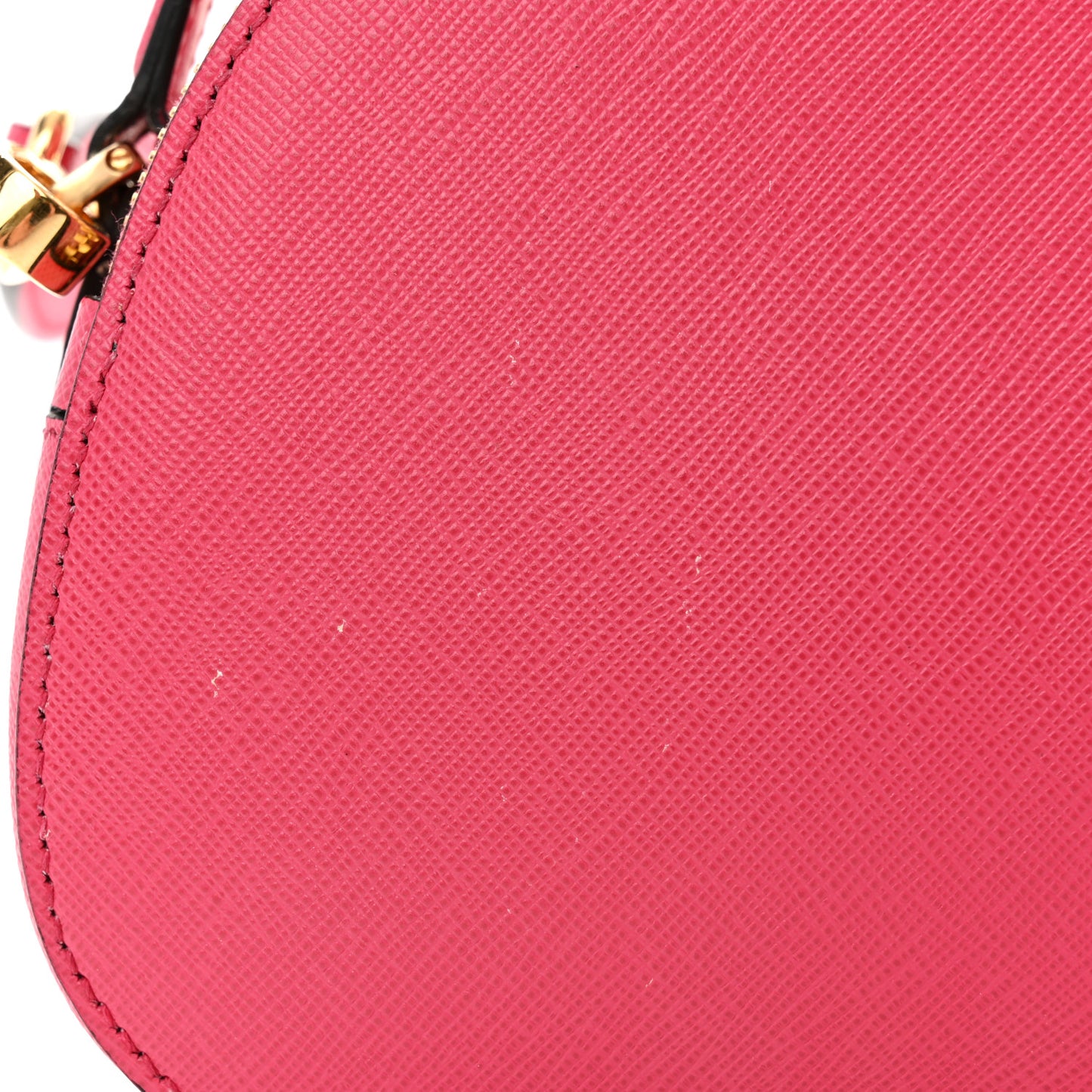 Saffiano Lux Odette Crossbody Magenta