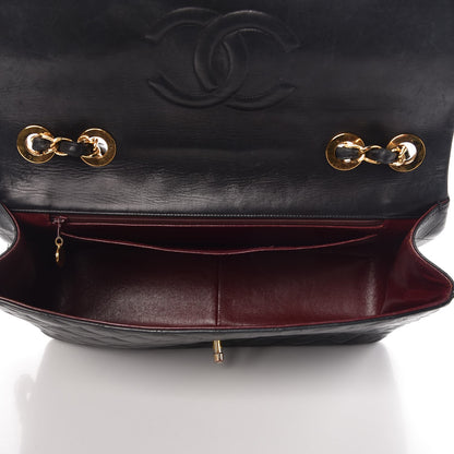 Chanel Lambskin Quilted XL Jumbo Single Flap Black 5 of 13