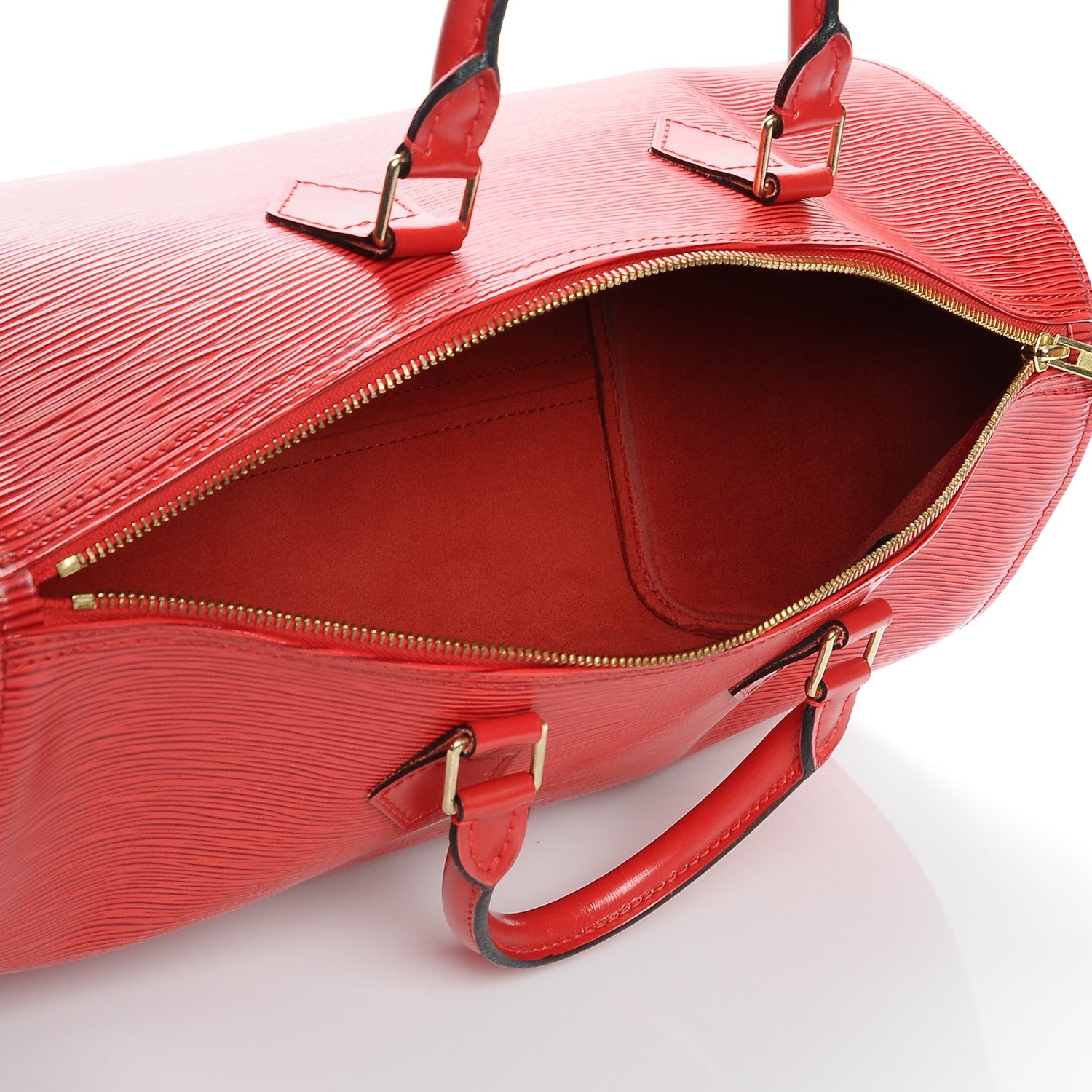 Louis Vuitton Epi Speedy 35 Rouge 6 of 7